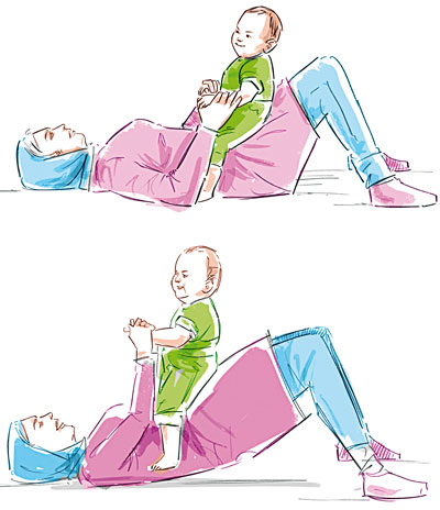 چطور با نوزادتان ورزش کنید؟